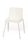 White Garden Chair with Steel Legs Chair by Mobles114, Image 1