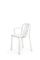 Weißer Tube Stuhl aus Aluminium mit Armlehnen von Mobles114 1