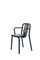 Schwarzer Tube Stuhl aus Aluminium mit Armlehnen von Mobles114 2