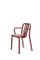 Chestnut Brown Aluminum Tube Chair with Arms by Mobles114, Image 1