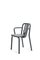 Grey Anthracite Aluminum Tube Chair with Arms by Mobles114 1