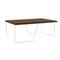 Grão #1 Center Table in Dark Cork with White Legs by Mendes Macedo for Galula 1