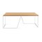 Grão #1 Center Table in Light Cork with White Legs by Mendes Macedo for Galula 3