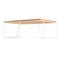 Grão #1 Center Table in Light Cork with White Legs by Mendes Macedo for Galula, Image 2