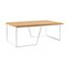 Grão #1 Center Table in Light Cork with White Legs by Mendes Macedo for Galula 1