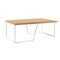Grão #1 Center Table in Light Cork with White Legs by Mendes Macedo for Galula, Image 1