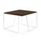 Grão #2 Coffee Table in Dark Cork with White Legs by Mendes Macedo for Galula, Image 1