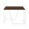 Grão #2 Coffee Table in Dark Cork with White Legs by Mendes Macedo for Galula 2