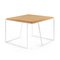 Grão #2 Coffee Table in Light Cork with White Legs by Mendes Macedo for Galula 1