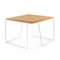 Grão #2 Coffee Table in Light Cork with White Legs by Mendes Macedo for Galula, Image 1