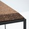 Grão #3 Side Table in Light Cork with Black Legs by Mendes Macedo for Galula, Image 8