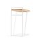 Grão #3 Side Table in Light Cork with White Legs by Mendes Macedo for Galula 2