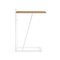 Grão #3 Side Table in Light Cork with White Legs by Mendes Macedo for Galula 3