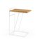 Grão #3 Side Table in Light Cork with White Legs by Mendes Macedo for Galula 1