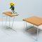 Grão #3 Side Table in Light Cork with White Legs by Mendes Macedo for Galula 8