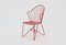 Red Astoria Chair by V. Moedlhammer for Sonett Vienna, 1950s 1