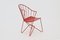 Red Astoria Chair by V. Moedlhammer for Sonett Vienna, 1950s 6