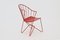 Red Astoria Chair by V. Moedlhammer for Sonett Vienna, 1950s, Image 6