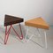 Três Stool in Dark Cork with Red Legs by Mendes Macedo for Galula, Image 6