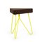 Três Stool in Dark Cork with Yellow Legs by Mendes Macedo for Galula 6