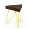 Três Stool in Dark Cork with Yellow Legs by Mendes Macedo for Galula 1