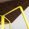 Taburete Três de corcho oscuro con patas amarillas de Mendes Macedo para Galula, Imagen 2