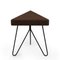 Três Stool in Dark Cork with Black Legs by Mendes Macedo for Galula 3