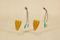 Schnapspfeifen aus mundgeblasenem Glas von Lauscha Glass, 1950er, 6er Set 8