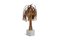 Brass Palm Tree Lamp On a White Marble Base from Maison Jansen, 1970s, Image 5