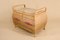 Cassettiera o sgabello in legno e vimini, anni '50, Immagine 3