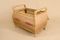 Cassettiera o sgabello in legno e vimini, anni '50, Immagine 4