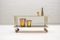 Gold, White & Black Serving Trolley, 1950s 3