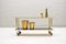 Gold, White & Black Serving Trolley, 1950s, Image 3