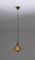 Lámpara colgante sueca de palisandro y latón perforado de Falkenberg, años 60, Imagen 6