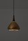 Swedish Rosewood & Perforated Brass Pendant from Falkenberg, 1960s 2