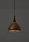 Swedish Rosewood & Perforated Brass Pendant from Falkenberg, 1960s, Image 2