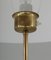 Swedish Brass & Rattan Floor Lamp, 1940s 5