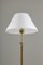 Schwedische Stehlampe aus Messing & Rattan, 1940er 2