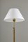 Swedish Brass & Rattan Floor Lamp, 1940s 2