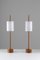 Acrylic & Oak Table Lamps by Uno & Östen Kristiansson for Luxus, 1960s, Set of 2 1