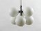 Vintage Chrome-Plated Ceiling Lamp with 6 Opal Glass Balls from Kaiser Idell, 1960s, Image 2