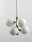 Vintage Chrome-Plated Ceiling Lamp with 6 Opal Glass Balls from Kaiser Idell, 1960s 5