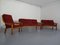 Pair of Danish Sofas & Lounge Chair Set by Poul Jeppesen, 1960s 2
