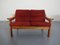 Pair of Danish Sofas & Lounge Chair Set by Poul Jeppesen, 1960s 9