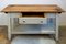 Solid Workbench with Double-Sided Drawer, 1930s 14