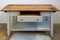 Solid Workbench with Double-Sided Drawer, 1930s, Image 14