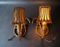 Mid-Century French Rattan Wall Lights, 1950s, Set of 2 3