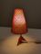 Vintage Red Tripod Table Lamp 2