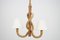 Vintage Rope & Oak Ceiling Lamp by Adrien Audoux & Frida Minet 1