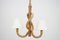 Vintage Rope & Oak Ceiling Lamp by Adrien Audoux & Frida Minet, Image 1